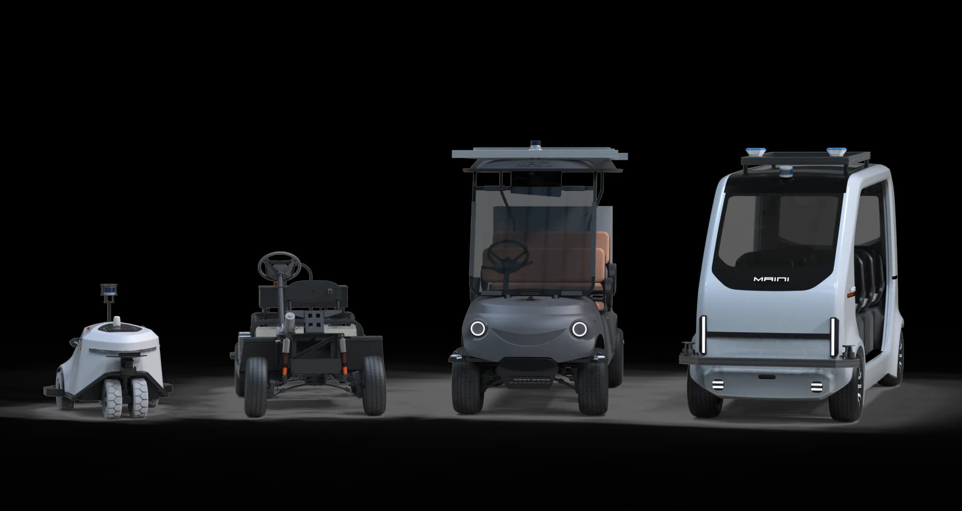 Virya R&D autonomous vehicle lineup